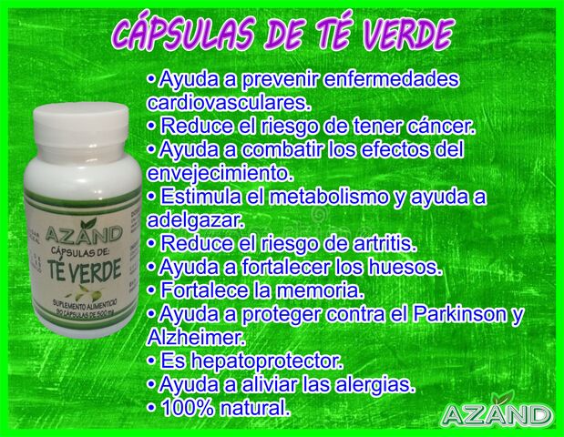 Cápsulas de Té Verde