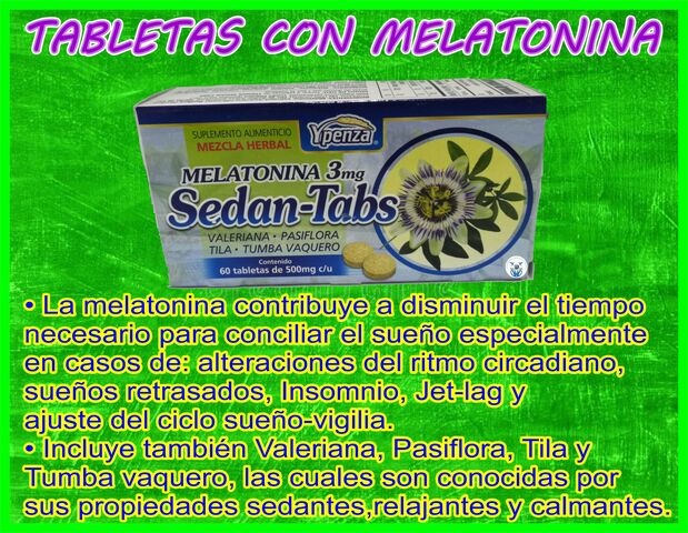 Pastillas con Melatonina