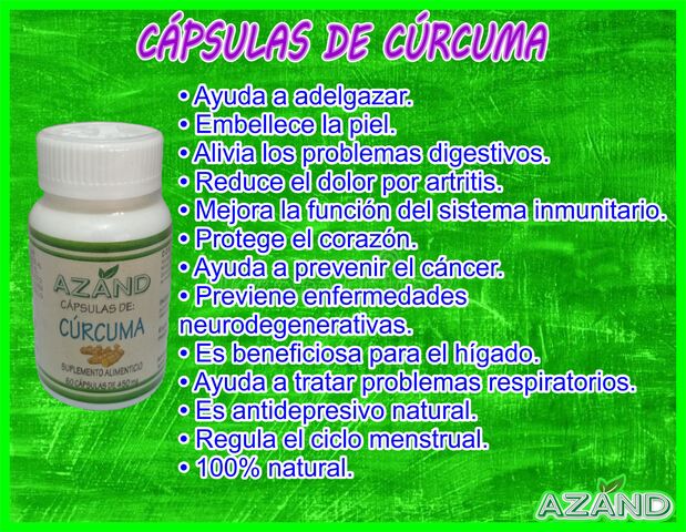 Cápsulas de Cúrcuma